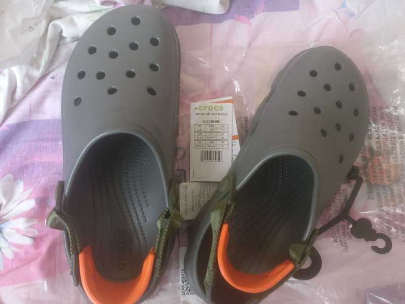 Новые оригинальные сандалии Crocs Classic All Terrain Clog, серые, 45-46 размер