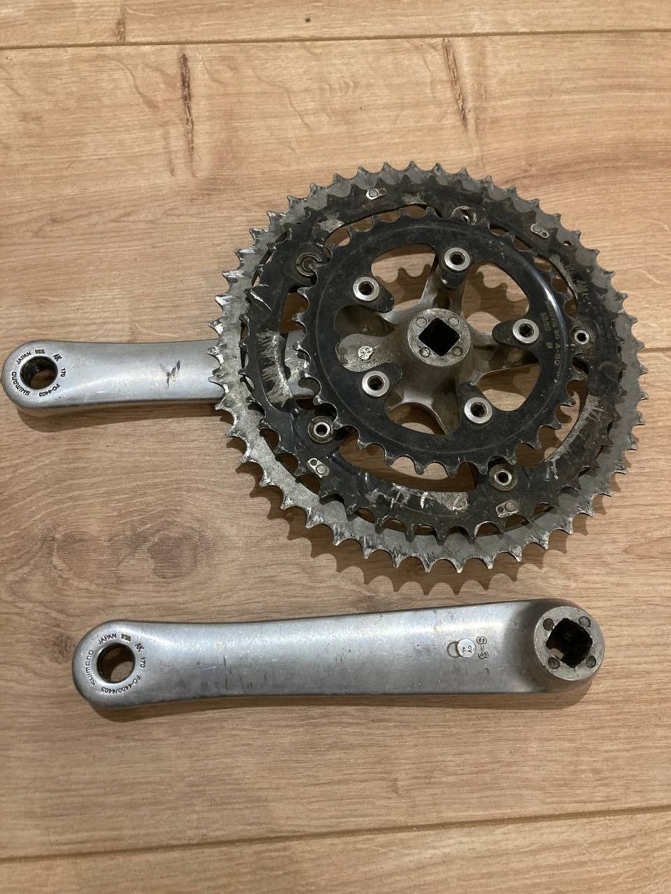 Новые переклюки Ultegra, Б/у переклюк tiagra, шатуны, педали, цепь