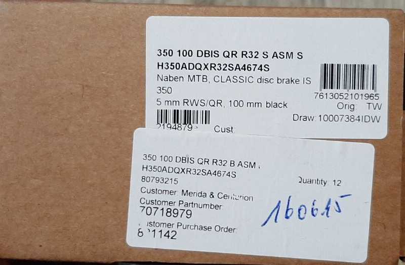 Втулка передняя DT SWISS 350 5x100 32отв новая