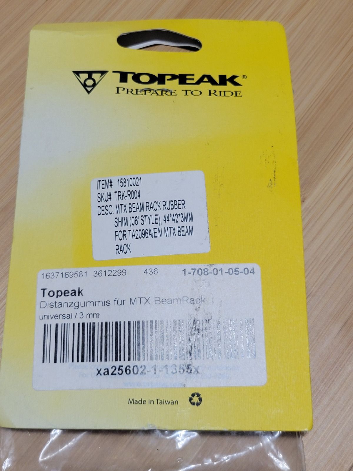 Дистанционные прокладки для багажника Topeak