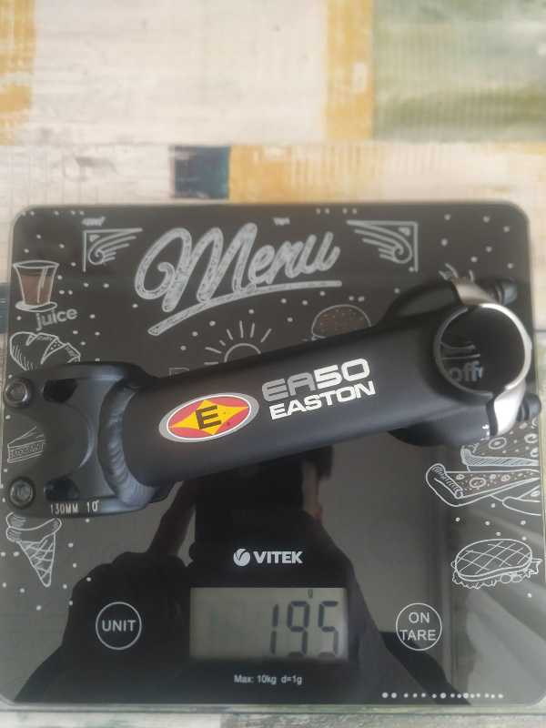 Вынос EASTON 130mm, 10°, руль 25,4мм, оригинал.
