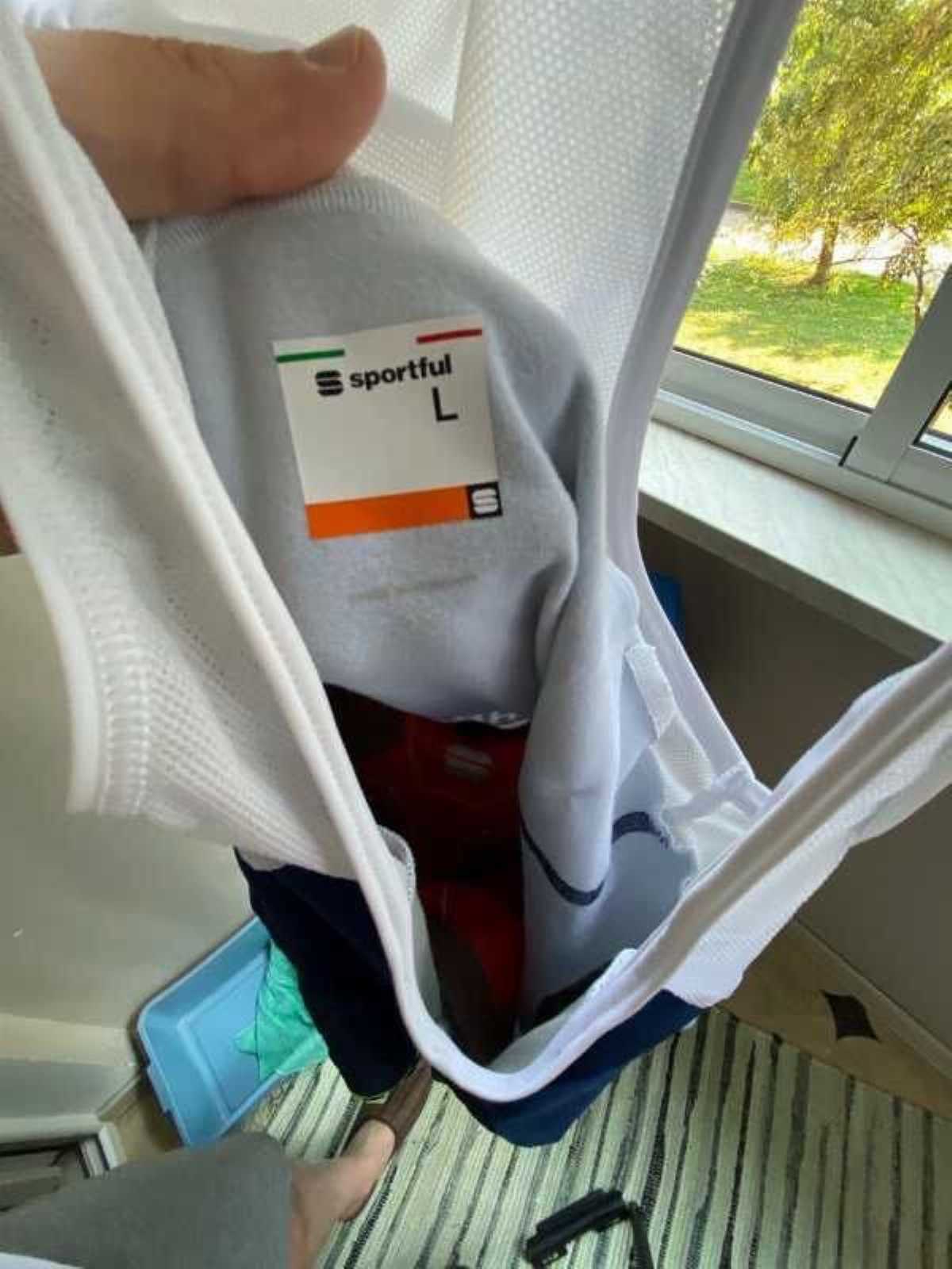 Bahrain Sportful Alpha Bib зимние велошорты