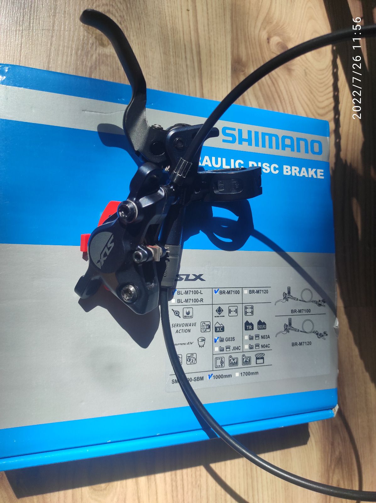 Комплект дисковых тормозов Shimano SLX BR-M7000 новый