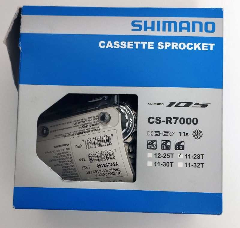 11 скоростей Shimano 105 CS-R7000 11-28T