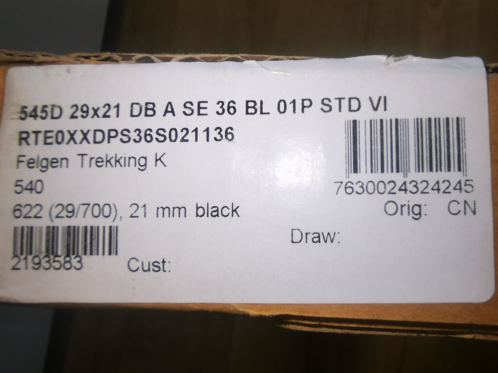 Обод DT Swiss 545D 29