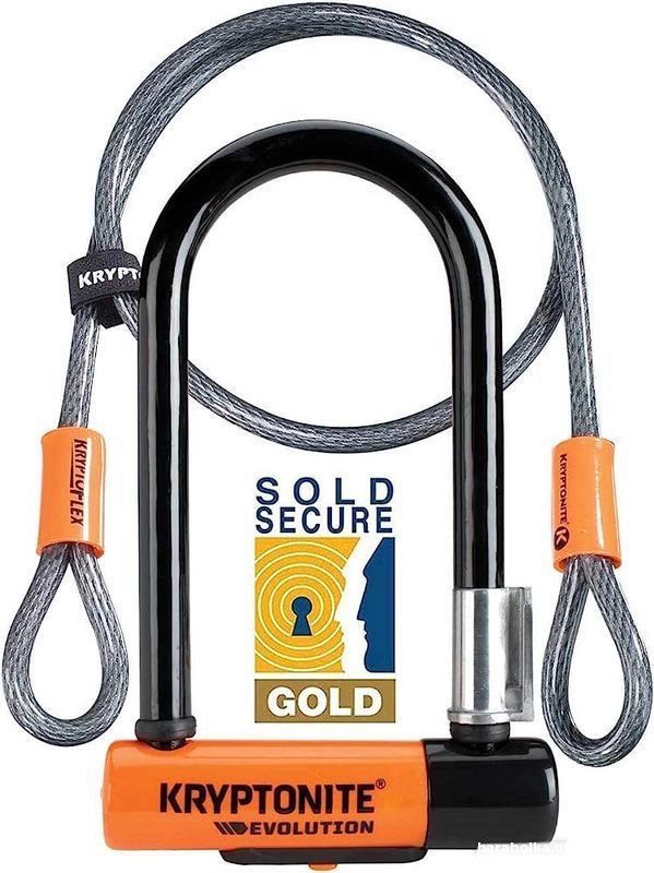 Велозамок Kryptonite U-lock Evolution Mini-7 с тросом