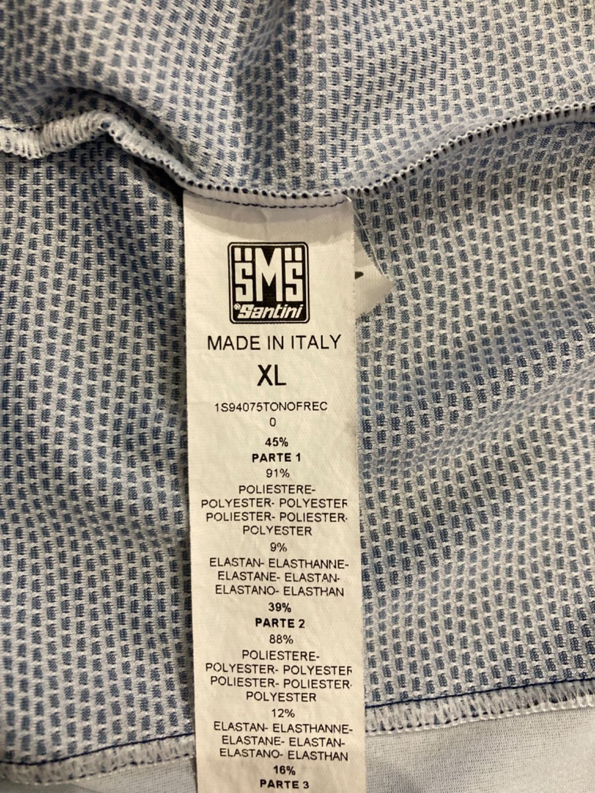Велоформа Santini, джерси XL, бибы L