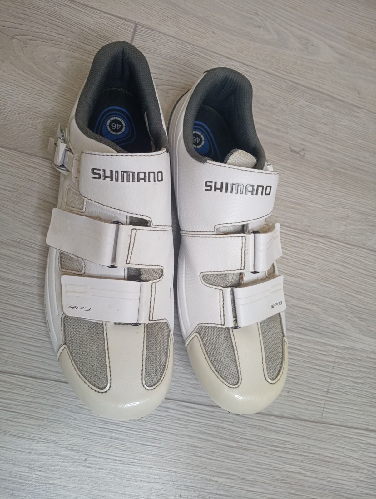 Велотуфли Shimano, размер 46 (на ногу 280-287мм), под оба типа шипов.