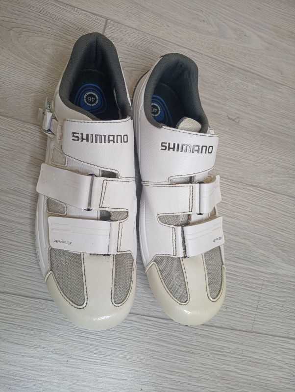 Велотуфли Shimano, размер 46 (на ногу 280-287мм), под оба типа шипов.