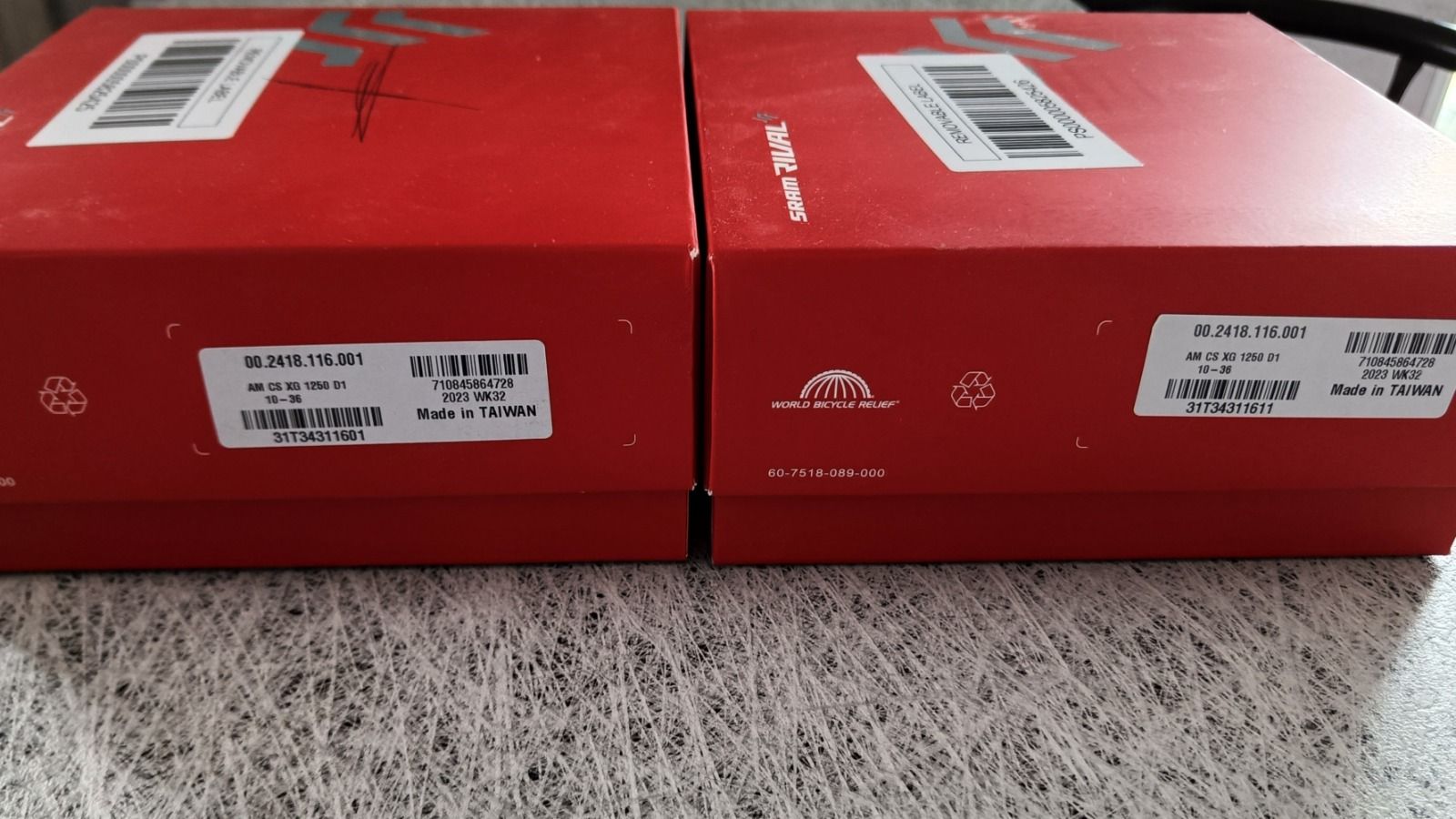 Кассеты 12 скоростей sram rival 10-36. Новые. Цена указана за штуку. Не подошли, так как ёмкость заднего переключателя до 33.