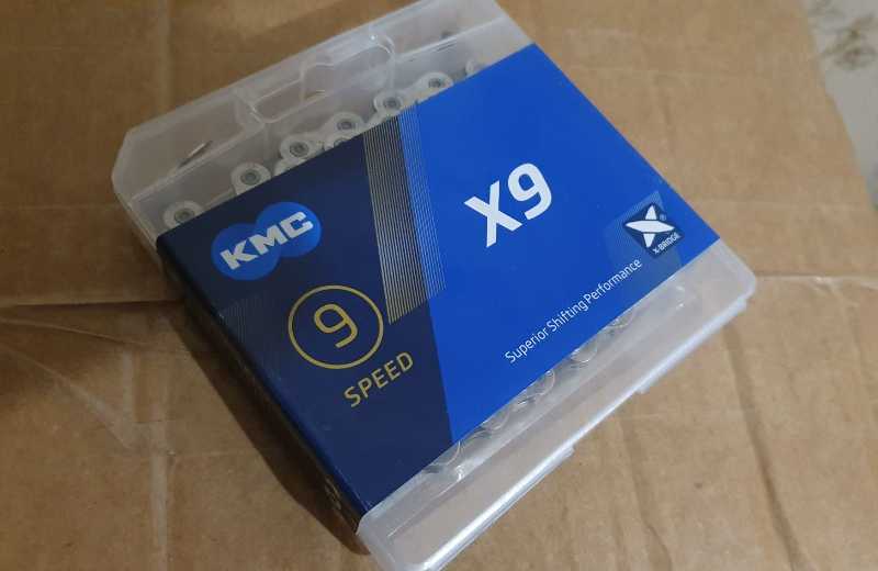 НОВЫЕ 9 ск. цепи KMC X9 с замком 116 звеньев