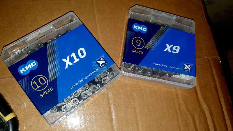 НОВАЯ 10ск. цепь KMC X10 с замком 116 звеньев