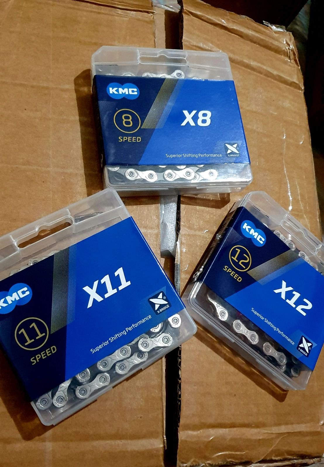 НОВАЯ 11ск. цепь KMC X11 с замком 118 звеньев