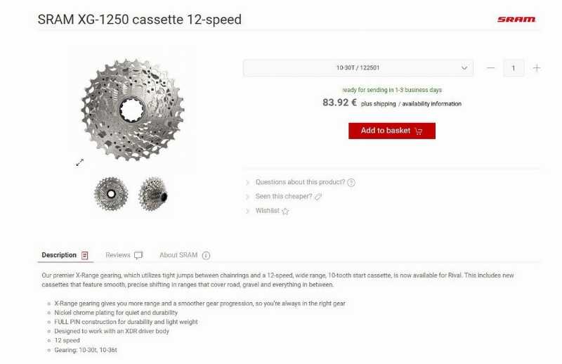 SRAM Rival eTap AXS 12ск