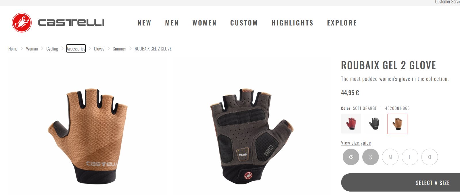 Велоперчатки Castelli Roubaix Gel 2