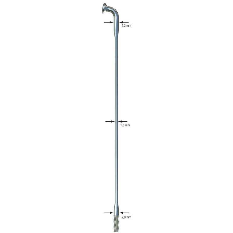 Спицы Sapim Force 284 мм 36 шт. (2,2-1,8-2,0 мм)