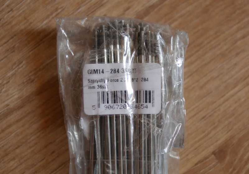 Спицы Sapim Force 284 мм 36 шт. (2,2-1,8-2,0 мм)