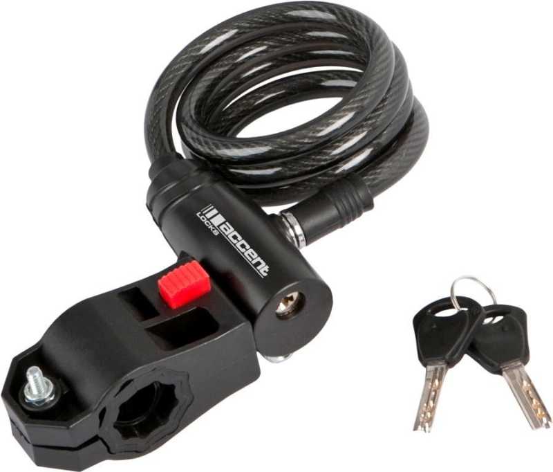 Замок с тросом Accent KEY LOCK, CODE LOCK