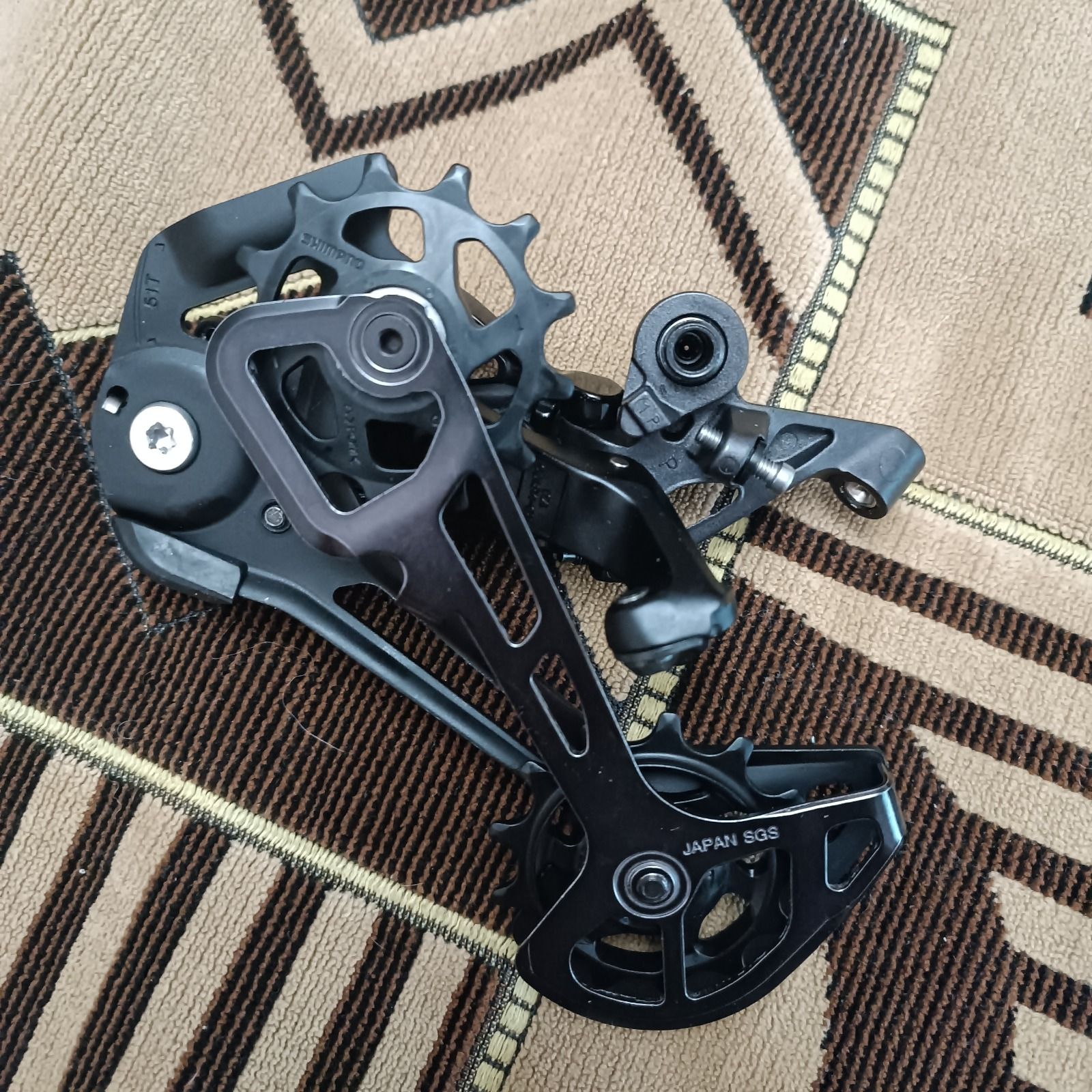 Переключатель задний SHIMANO XT, RD-M8100, SGS, 12 ск, shadow RD