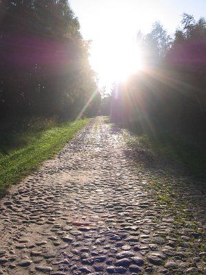 Дорога мощеная