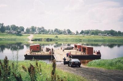 Паром через Западную Двину