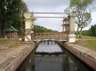 Шлюз Домбровка Августовского канала