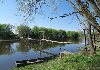 Мост подвесной (дерев.)