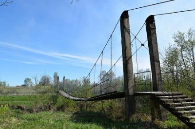 Мост подвесной (дерев.)