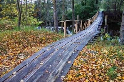 Мост подвесной (дерев.)
