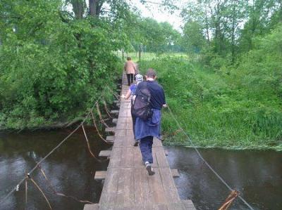 Мост подвесной (дерев.)