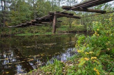 Мост подвесной (дерев.)