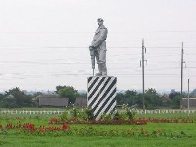 Памятник шахтеру