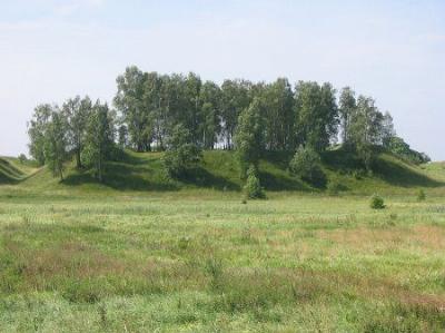 Земляные валы замка Ходкевичей