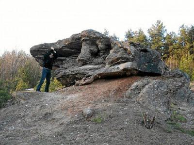 Ледниковый конгломерат и песчаник