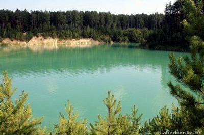 Затопленный карьер - Любанские меловые карьеры