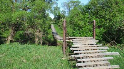 Мост подвесной (дерев.)