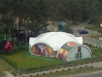 Строящийся Храм Петра и Февронии